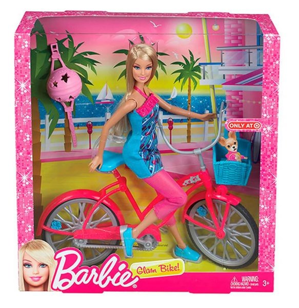 Barbie Bebek Mattel Bisikleti Y7055