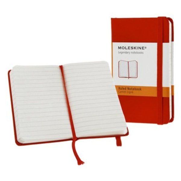 Moleskine R-7092 Xs Çizgili Kırmızı