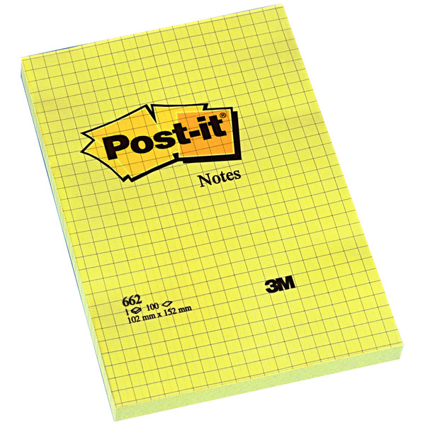 Post-it  Not Kareli Sarı 100 Yp 102x152mm 662