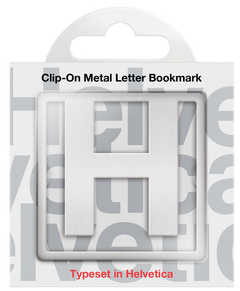 IF 92908 Helvetica Clip On Bookmarks Letter H Kitap Ayracı