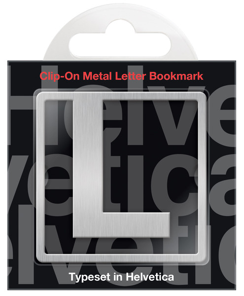 IF 92912 Helvetica Clip On Bookmarks Letter L Kitap Ayracı