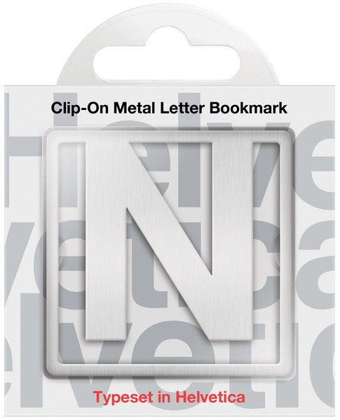 IF 92914 Helvetica Clip On Letter N Kitap Ayracı