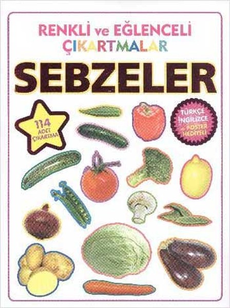 Renkli ve Eğlenceli Çıkartmalar - Sebzeler