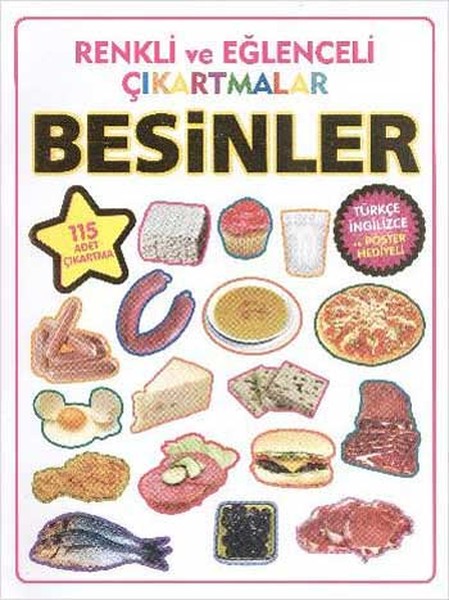 Renkli ve Eğlenceli Çıkartmalar - Besinler