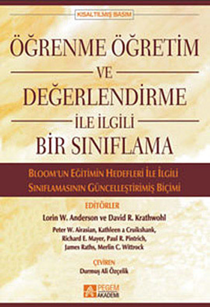 Öğrenme Öğretim ve Değerlendirme ile İlgili Bir...