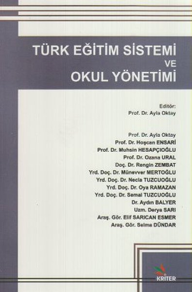 Türk Eğitim Sistemi ve Okul Yönetim