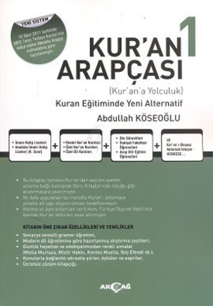 Kur'an Arapçası 1. Kitap + Çözüm Kitabı