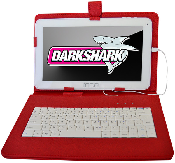 Inca Idkk-010k Darkshark 10.1Türkçe Klavyeli Smart Tablet Kılıfı Kırmızı