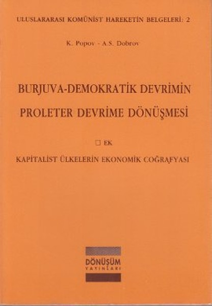 Burjuva - Demokratik Devrimin Proleter Devrime Dönüşmesi