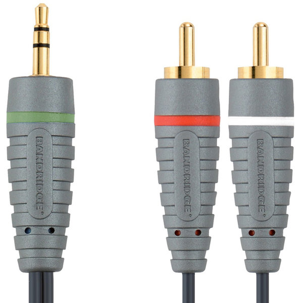 Bandridge BAL3401 3.5mm - 2xRCA 1m Audio Kablo | D&R