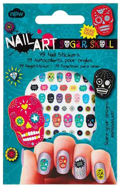 NPW Sugar Skull Nail Stickers / Kurukafa Tirnak Stickerlari NP12026
