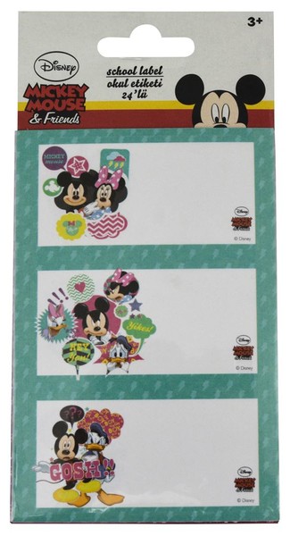 Mickey Mouse  Okul Etiketi ( 8 X3 )24'Lu Mickey1400 30006945