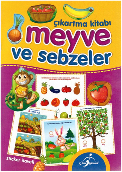 Meyve ve Sebzeler Çıkartma Kitabı