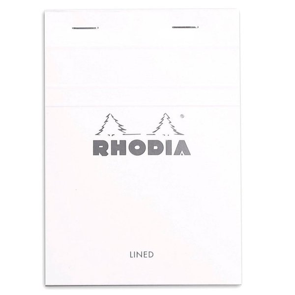 Rhodia Zımbalı Çizgili 80 Yaprak 105 x 148 cm Bloknot Beyaz 13601