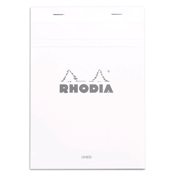 Rhodia Zımbalı Çizgili 80 Yaprak 148 x 21 cm Bloknot Beyaz 16601