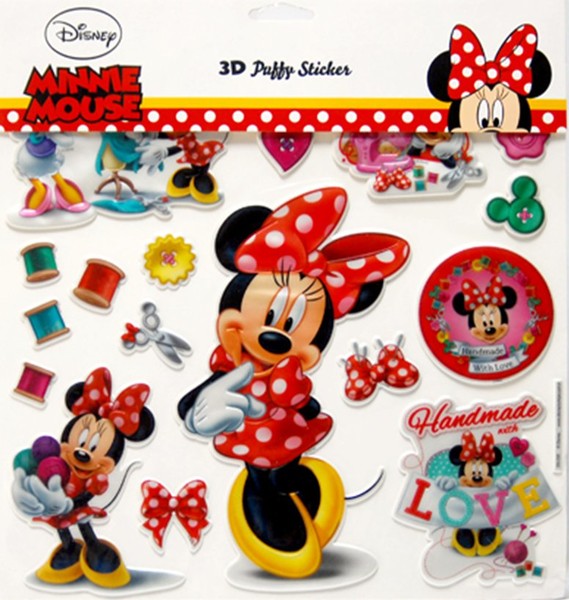 3D Puffy Sticker Disney Minnie