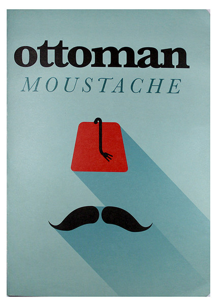 Conteiner Book Ottoman Moustache Karton Kapak Çizgisiz Defter