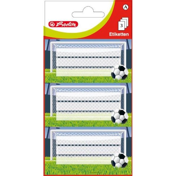 Herlitz Etiket Futbol 3lü 315