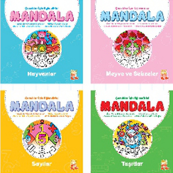 Çocuklar İçin Eğlendirici Mandala Set Kitap Takım