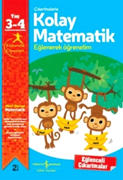 Çıkartmalarla Kolay Matematik Eğlenerek Öğrenelim 3-4 Yaş