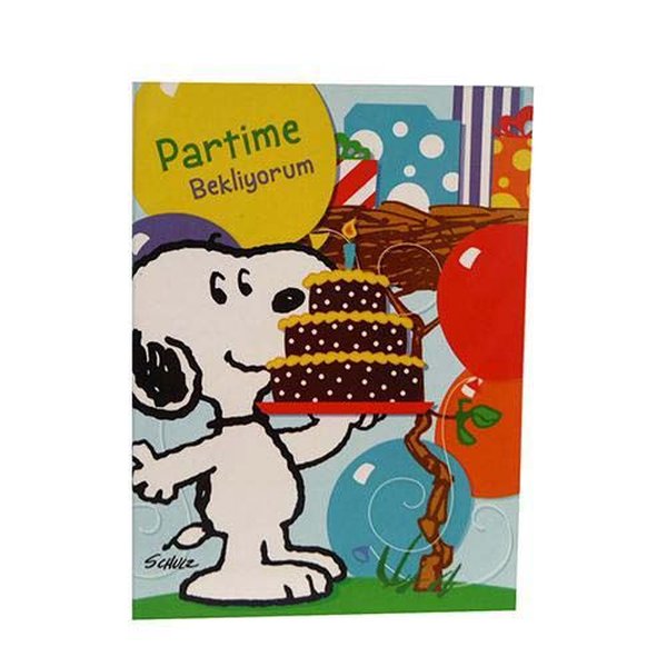 Hallmark Snoopy Partime Bekliyorum Minik Kartlar