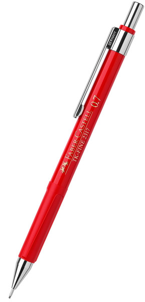 Faber-Castell 2317 TK Fine 0.7 mm Kırmızı Versatil Kalem