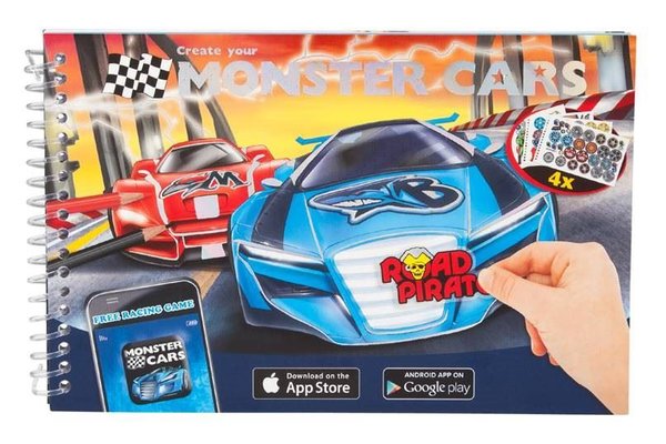 Monster Cars Cep Boyama Boyama Kitabı 6245