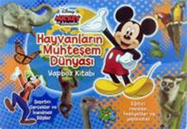 Disney Mickey ve Arkadaşları Hayvanların Muhteşem Dünyası Yapboz Kitabı