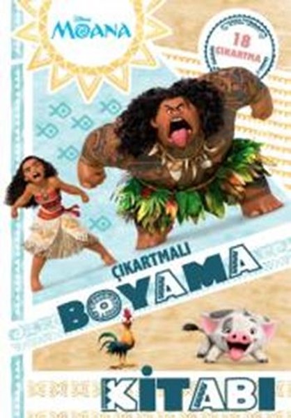 Disney Moana Çıkartmalı Boyama Kitabı