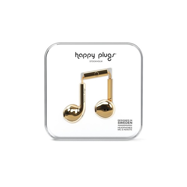 Happy Plugs Earbud Plus - Gold Klk. h.p.7821