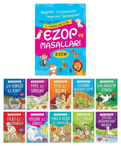 Ezop Masalları Büyük Boy 10 Kitap Takım