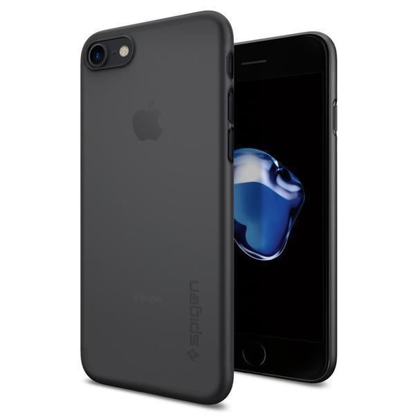 Spigen iPhone 7 Kılıf Air Skin Ultra İnce 4 Tarafı Tam Koruma - Black
