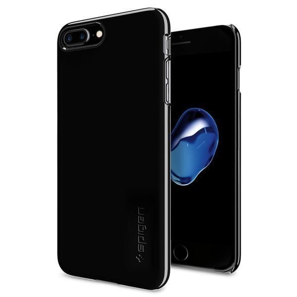 Spigen iPhone 7 Plus Kılıf Thin Fit Ultra ince - Jet Black