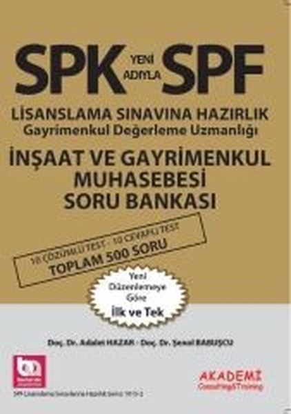 SPF İnşaat ve Gayrimenkul Muhasebesi Soru Bankası