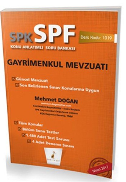 SPK-SPF Gayrimenkul Mevzuatı Konu Anlatımlı Soru Bankası