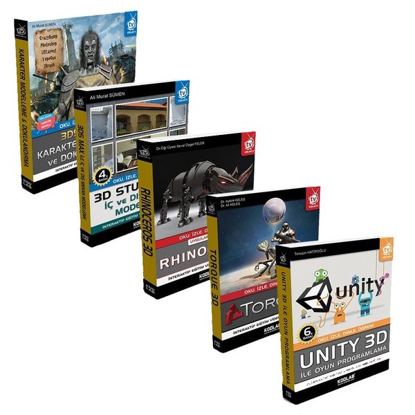 3D Eğitim Seti 5 Kitap Takım