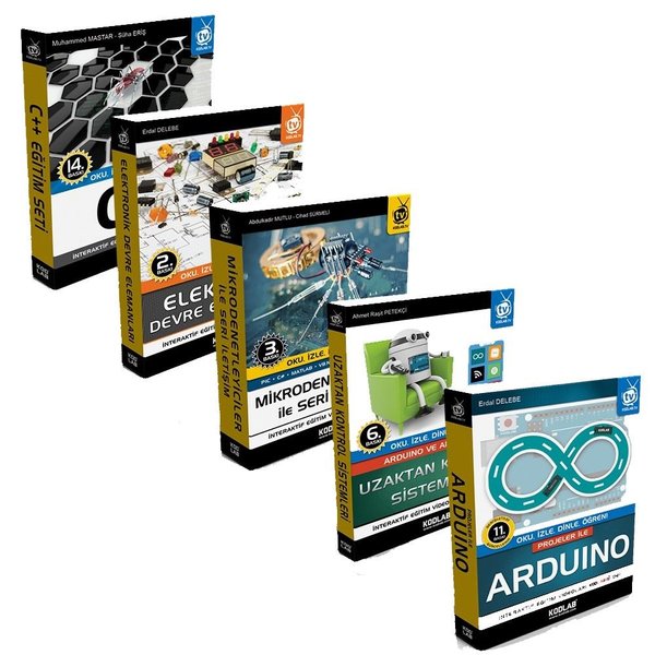 Arduino Eğitim Seti 3-5 Kitap Takım