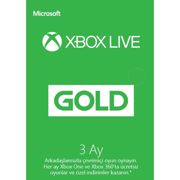 Xbox Gold 3 Ay