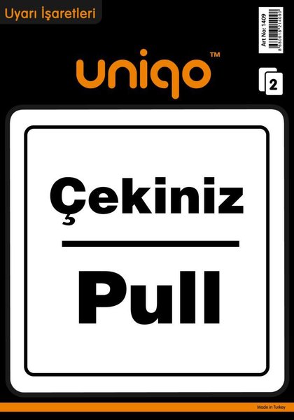 Çekiniz Pull Uyarı Etiketi