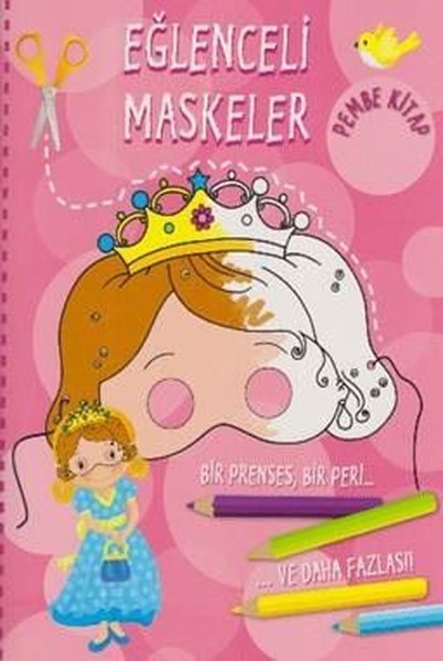 Eğlenceli Maskeler Pembe Kitap