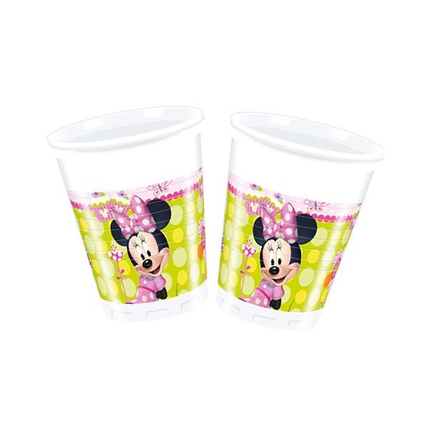 Minnie Plastik Bardak Pembe Fiyonklu