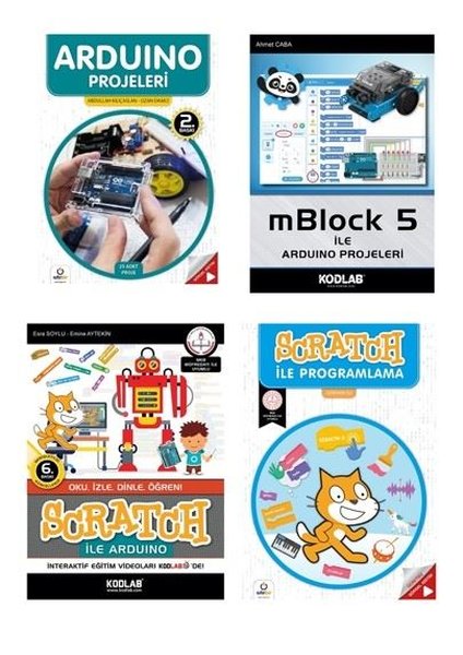 Scratch ile Arduino Eğitim Seti-4 Kitap Takım