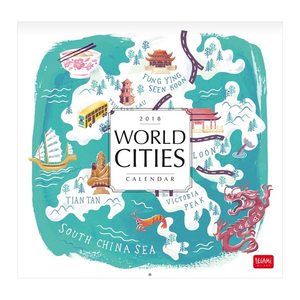 Legami Takvim Dünya Şehirleri 30x29 2018