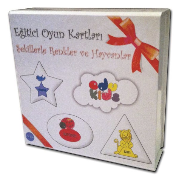 Edukids Şekillerle Renkler Ve Hayvanlar Eğitici Oyun Kartları