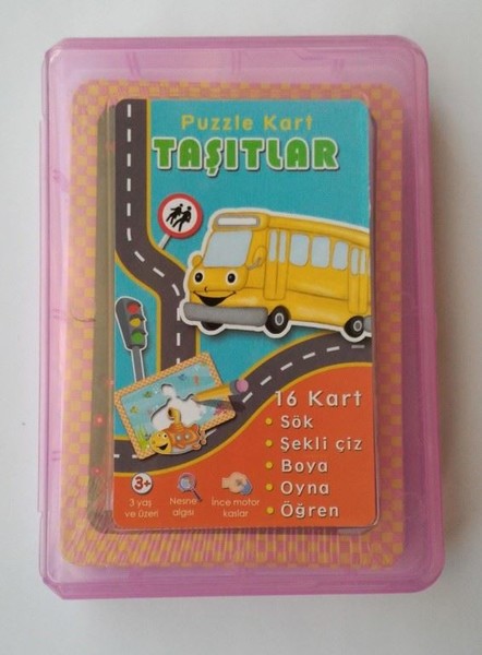 Kutulu Puzzle Kart Taşıtlar