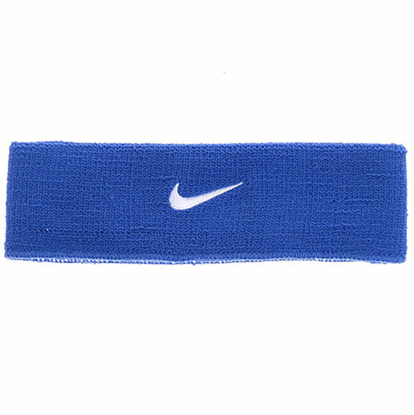 Nike Saç Bandı Dri-Fit Mavi Beyaz