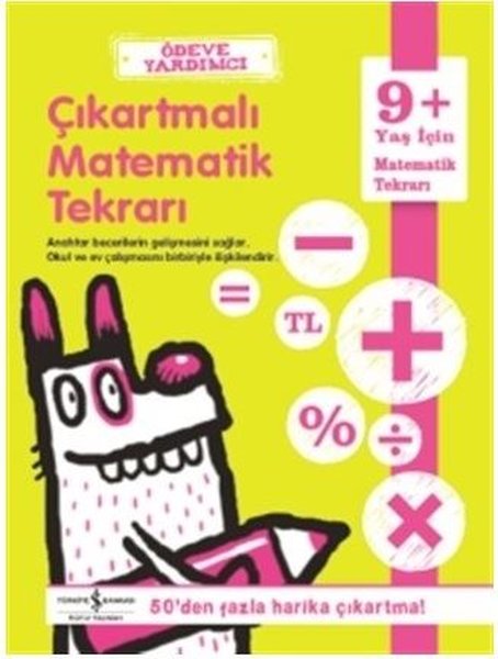 Ödeve Yardımcı-Çıkartmalı Matematik Tekrarı 9+