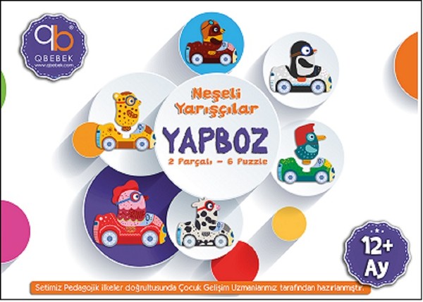 Neşeli Yarışçılar Yapboz-2 Parçalı 6 Puzzle