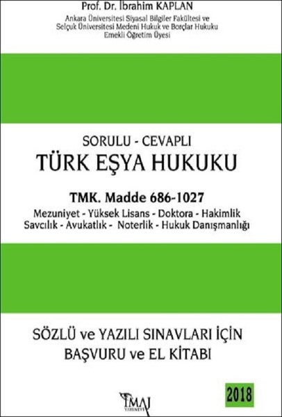 Sorulu Cevaplı-Türk Eşya Hukuku