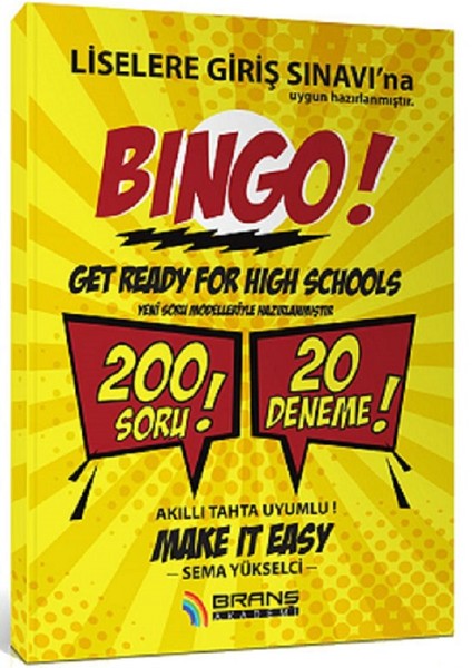 8.Sınıf LGS İngilizce 20 Deneme Bingo